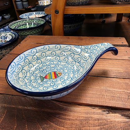 Spoon/Ladle Rest   4.5"  174-2540X  Rainbow Fish pf0526