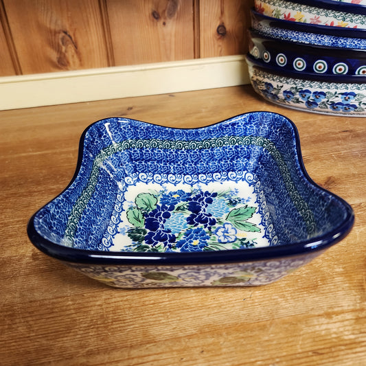 Bowl ~ Square Fluted 587-U5138  (6.5" x 2.5')