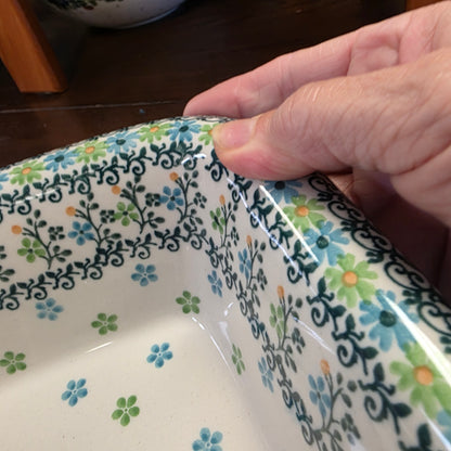 Baker   Rectangular w/Rim   Lasagna    11.25" x 13.75" 2362X ~ Beach Sparkle