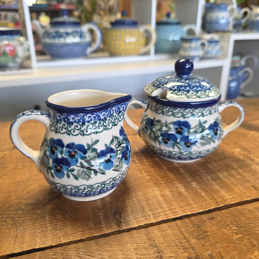 Set ~ Sugar & Creamer 2273 Winter Viola