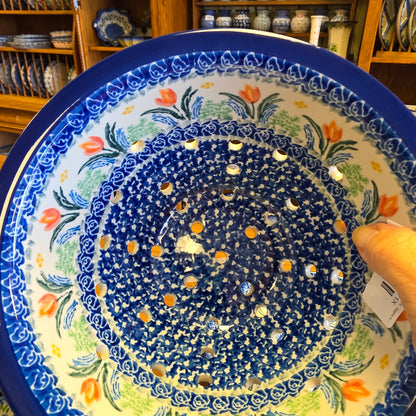 Berry Bowl w/ Saucer   8"W  470-3371X  Signs of Spring pf0526