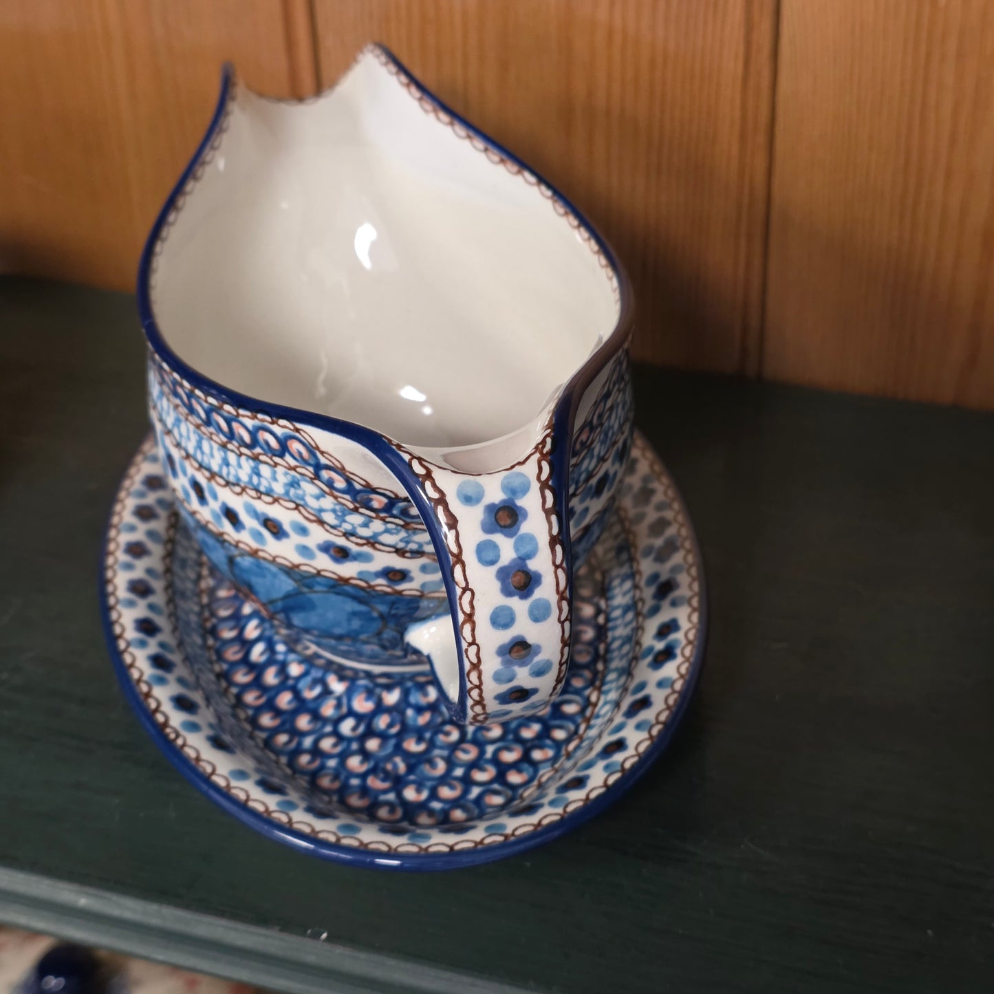 Gravy Boat   16 oz  239-U408C  U4 pf0526 Blue Jacek Chyla