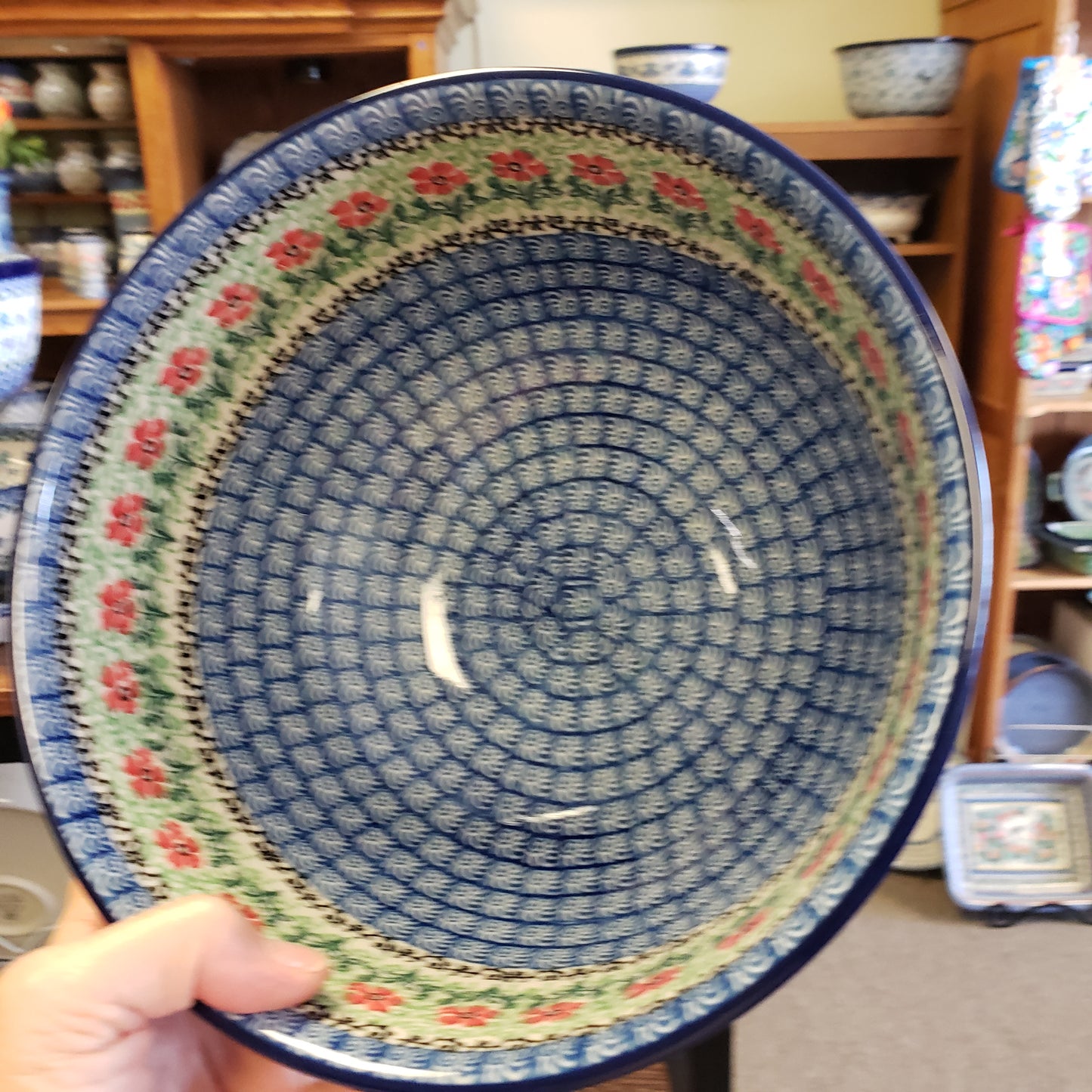 Pedestal Bowl - Large A14-1916X Mar aschino(8.5"w x 5"h)