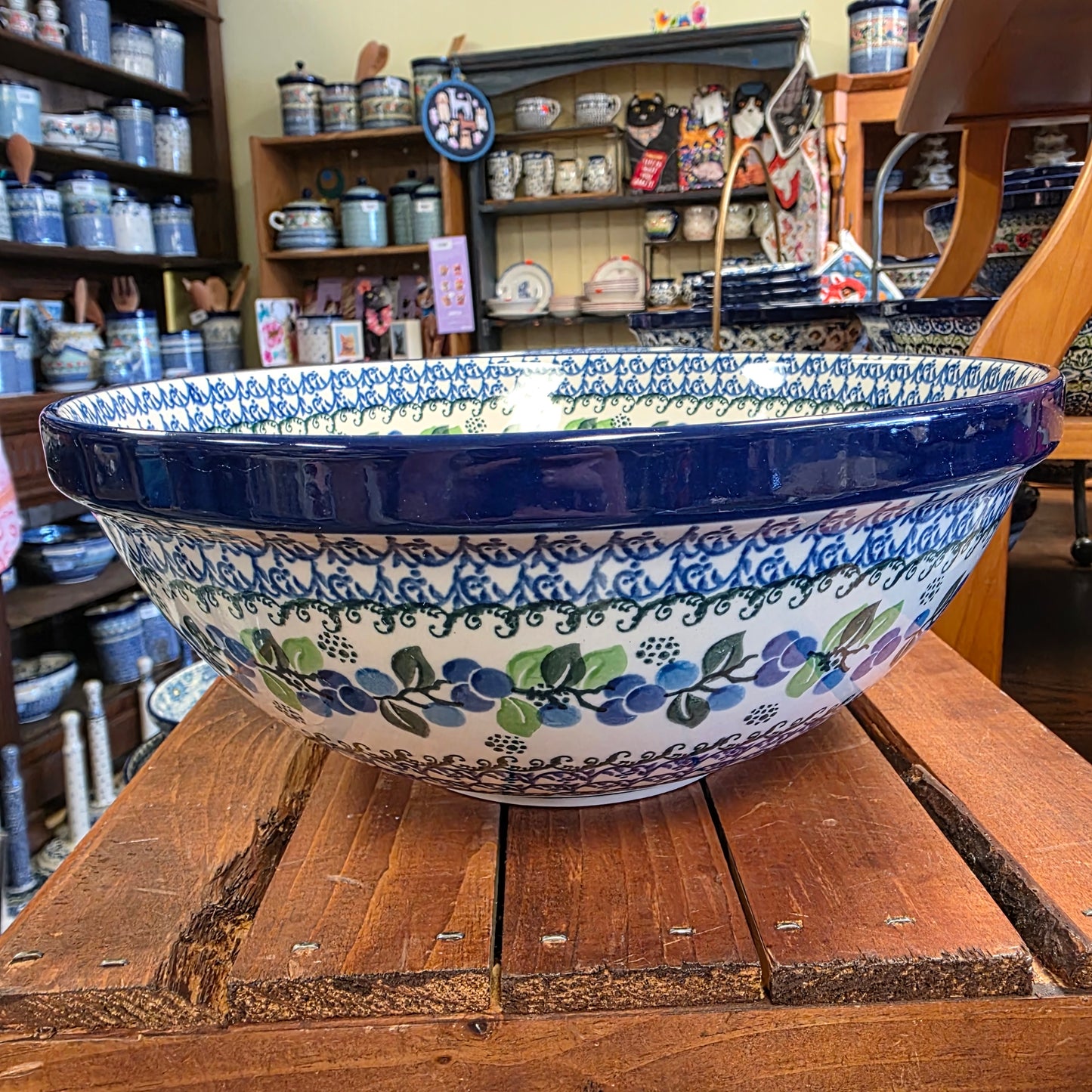 Bowl   Nesting   10.75" W 055-1416X  Blue Berries pf0526