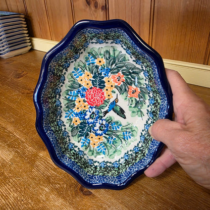 Bowl   Oval Fluted   6" x 7.5" A27-U3271  U4 pf0526