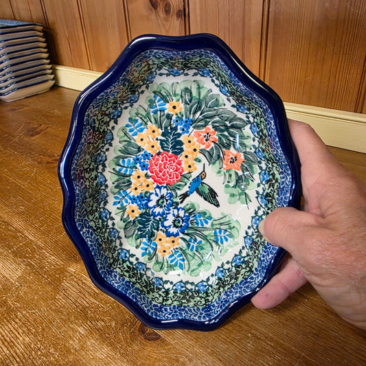 Bowl   Oval Fluted   6" x 7.5" A27-U3271  U4 pf0526