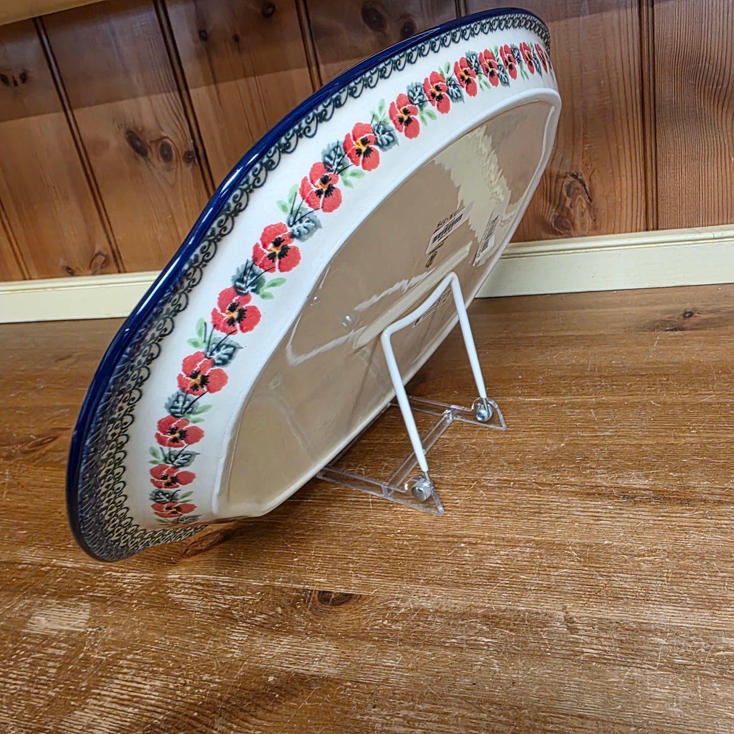 Platter   Oval   11.5" x 15.5"   2538X ~ Red Pansy