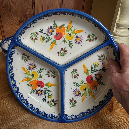 Divided Round 9.5" ~ Veggies