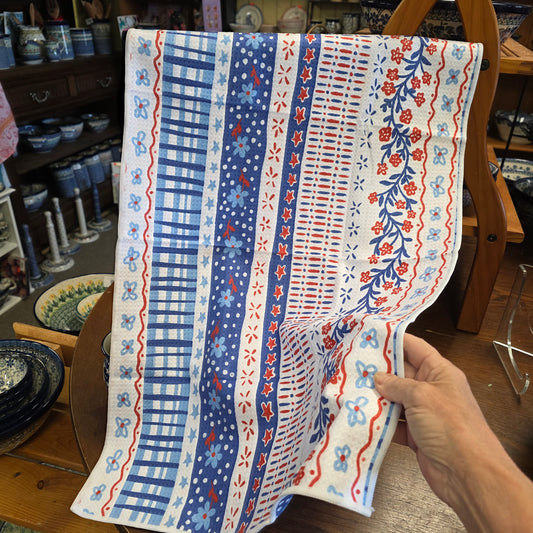 Towel /poly ~ Delphinium Waffle Recycled Dish Towel