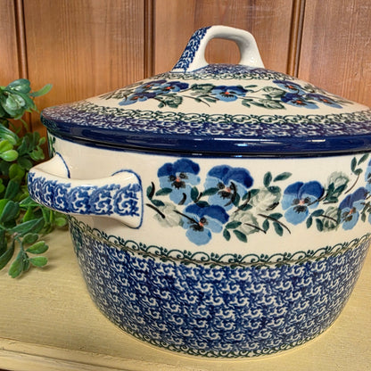 Covered Casserole (2 qt)   278-2273X  Winter Viola pf0526