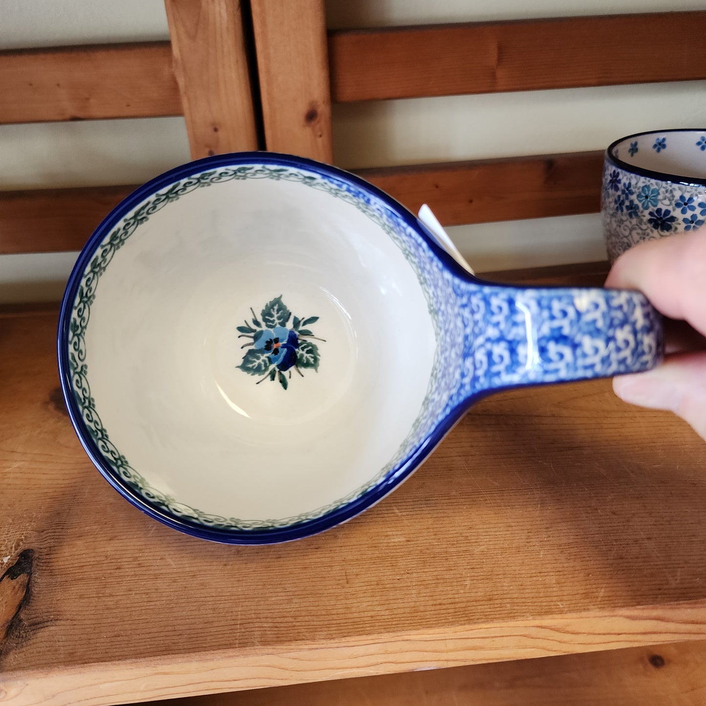 Bowl w/ Loop Handle ~ 16 oz 2273X ~ Winter Viola