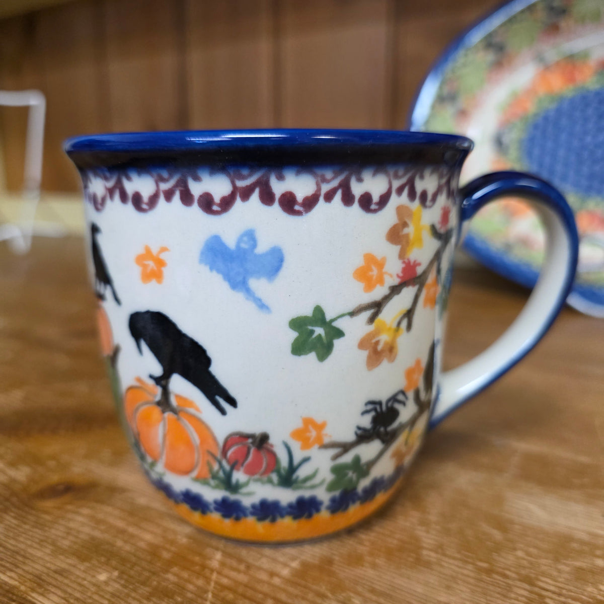 Mug 14oz scarecrow / crow / bat / spider