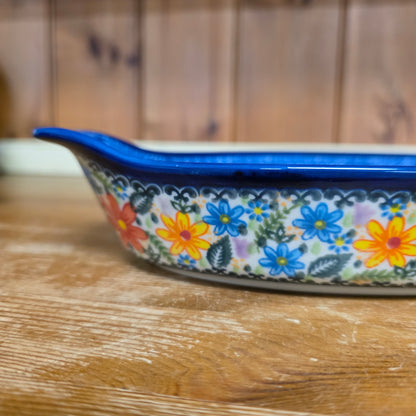 Baker Tab ~ 13" colorful flowers 4003
