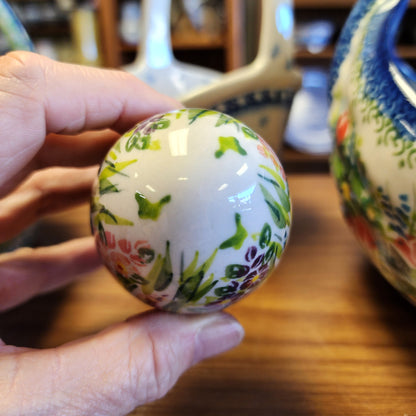 Egg 3" ~ Hollyhock pink purple