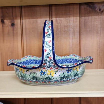 Basket w/Handle ~ 8.25"H x 11" L U5131 ~ U4 ~  ~ T. Liana