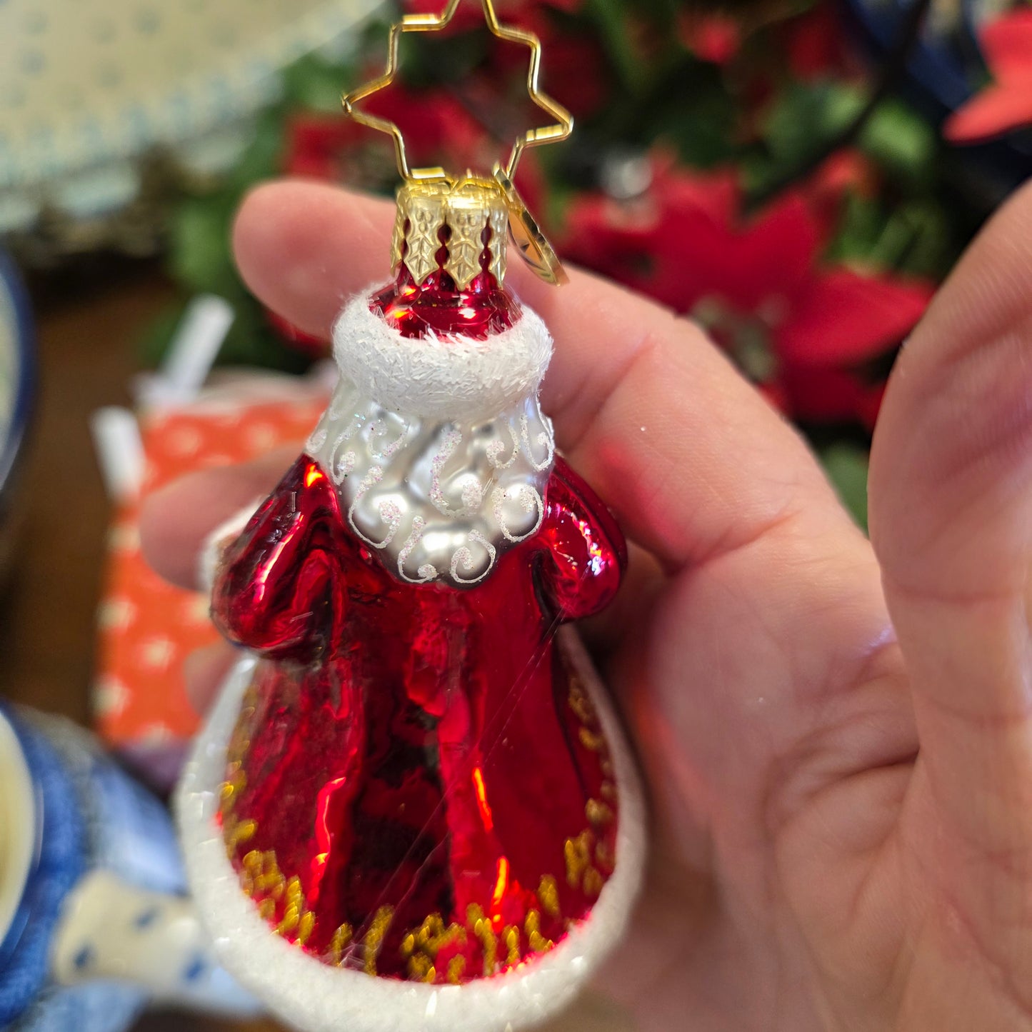 Ornament Radko ~ Cardinal Kris Kringle Gem 3"