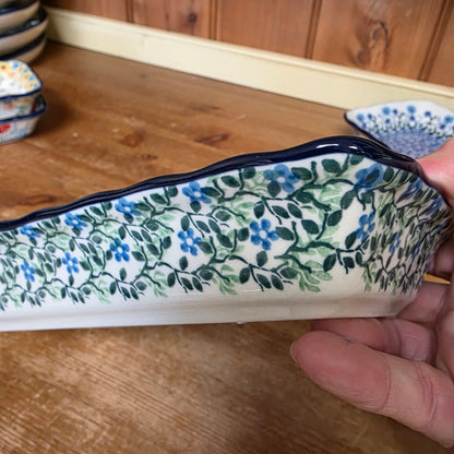 Tray Shallow ~ 9" x 4.5"    D15-2349X  Wandering Vines pf0526