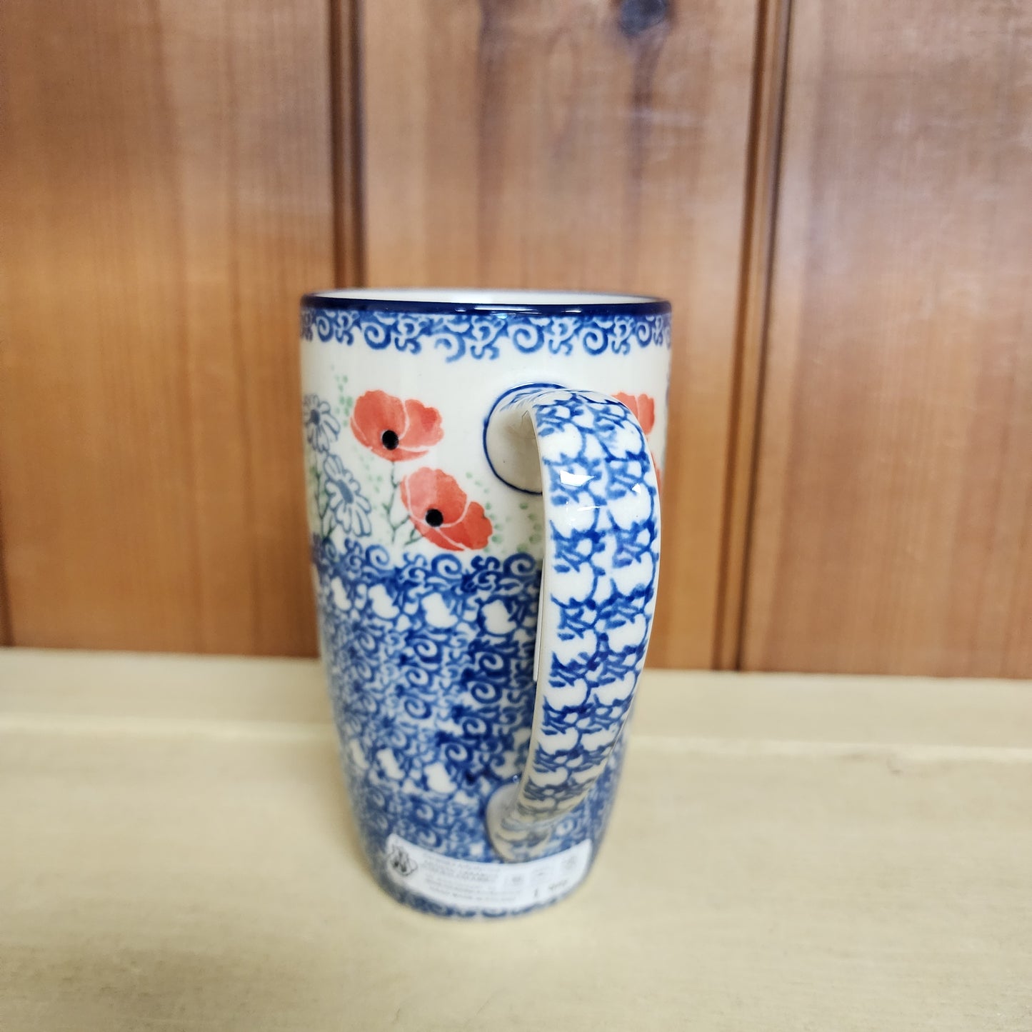Mug 12 oz Tall Latte    C52-2901X  Red Poppy Garden pf0526