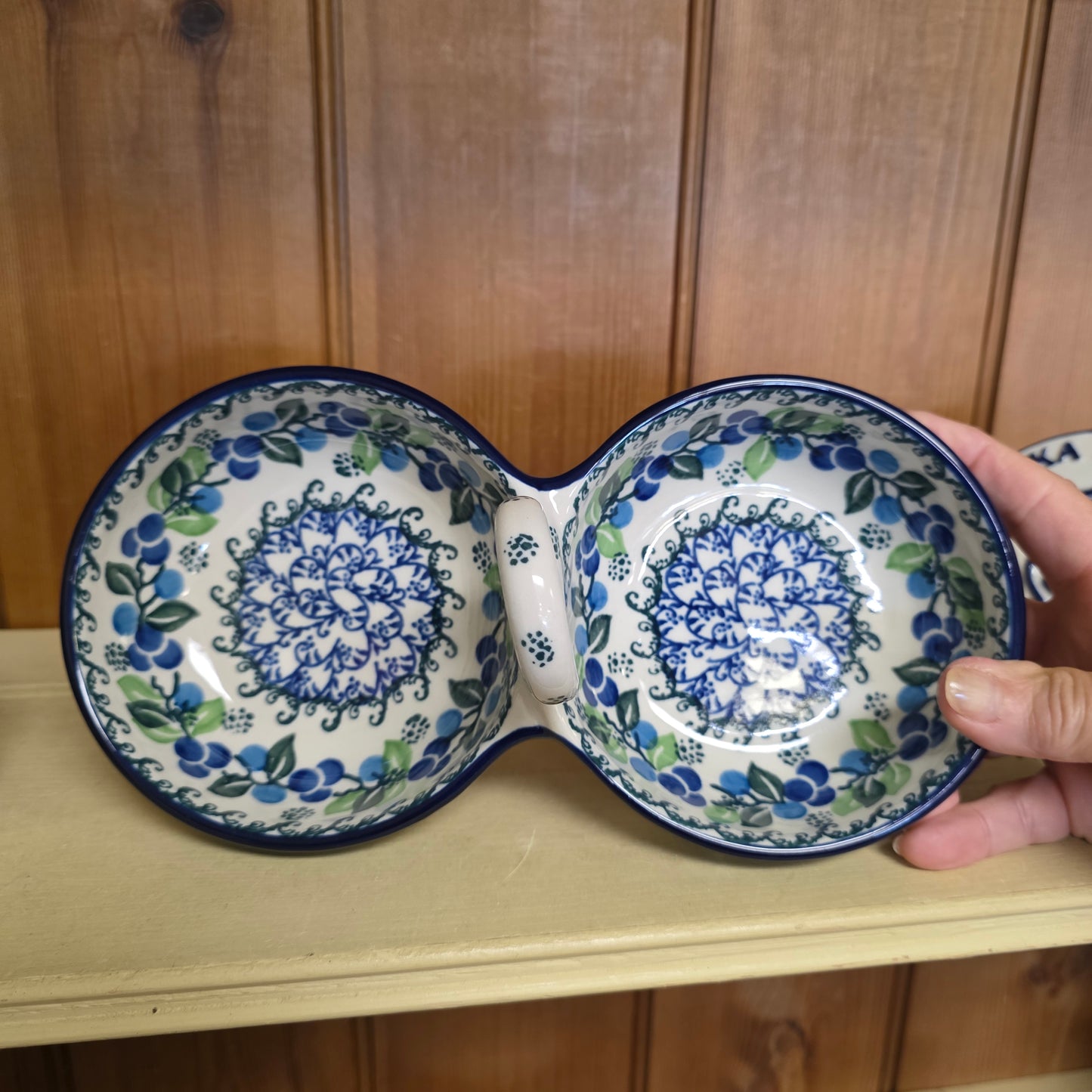 Bowls   Double Serving   9.75"L 942-1416X  Blue Berries pf0526