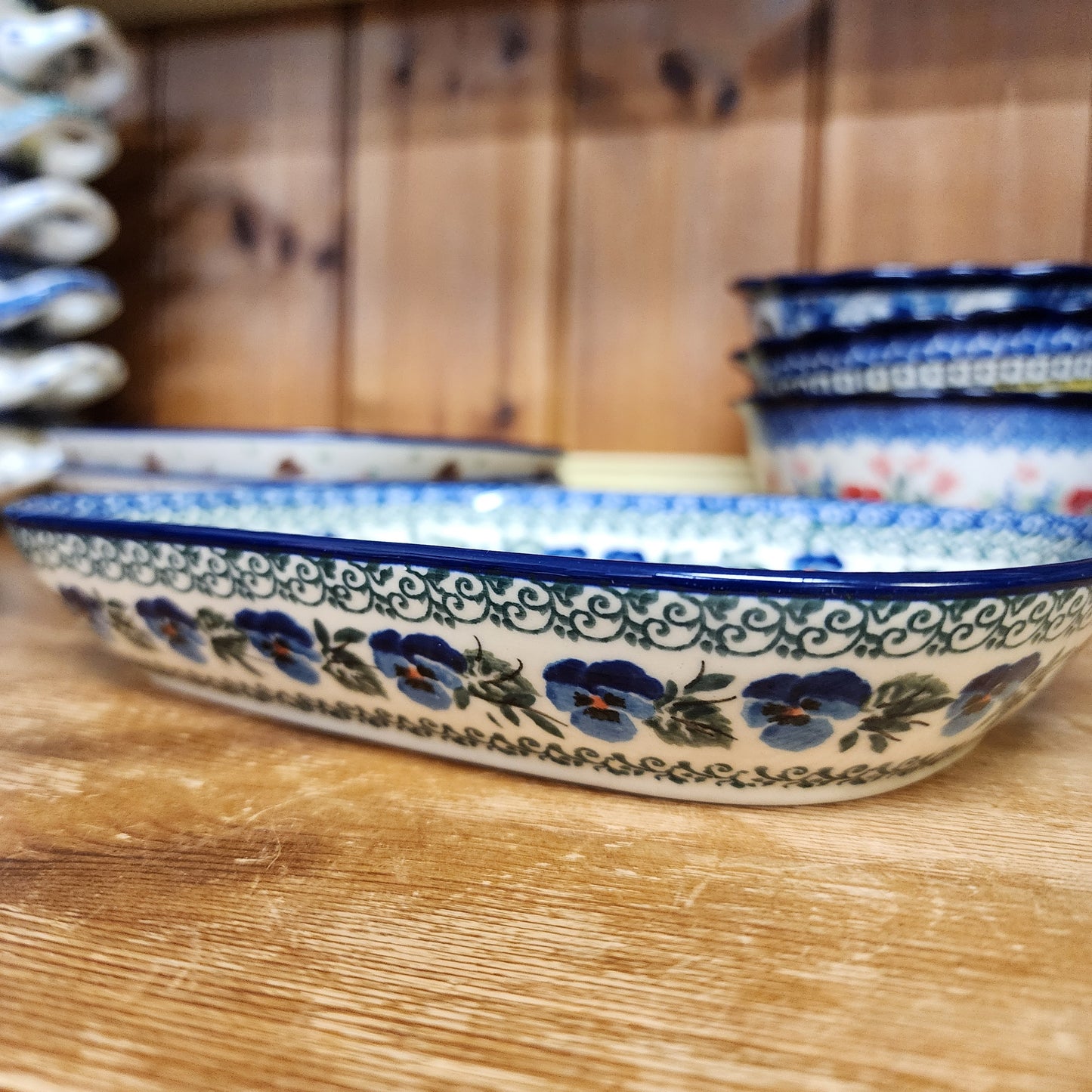 Baker   7.5" x 8.75" small serving dish    2273X ~ Winter Viola