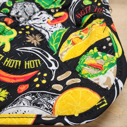 Cozy for Plate Tacos / black print