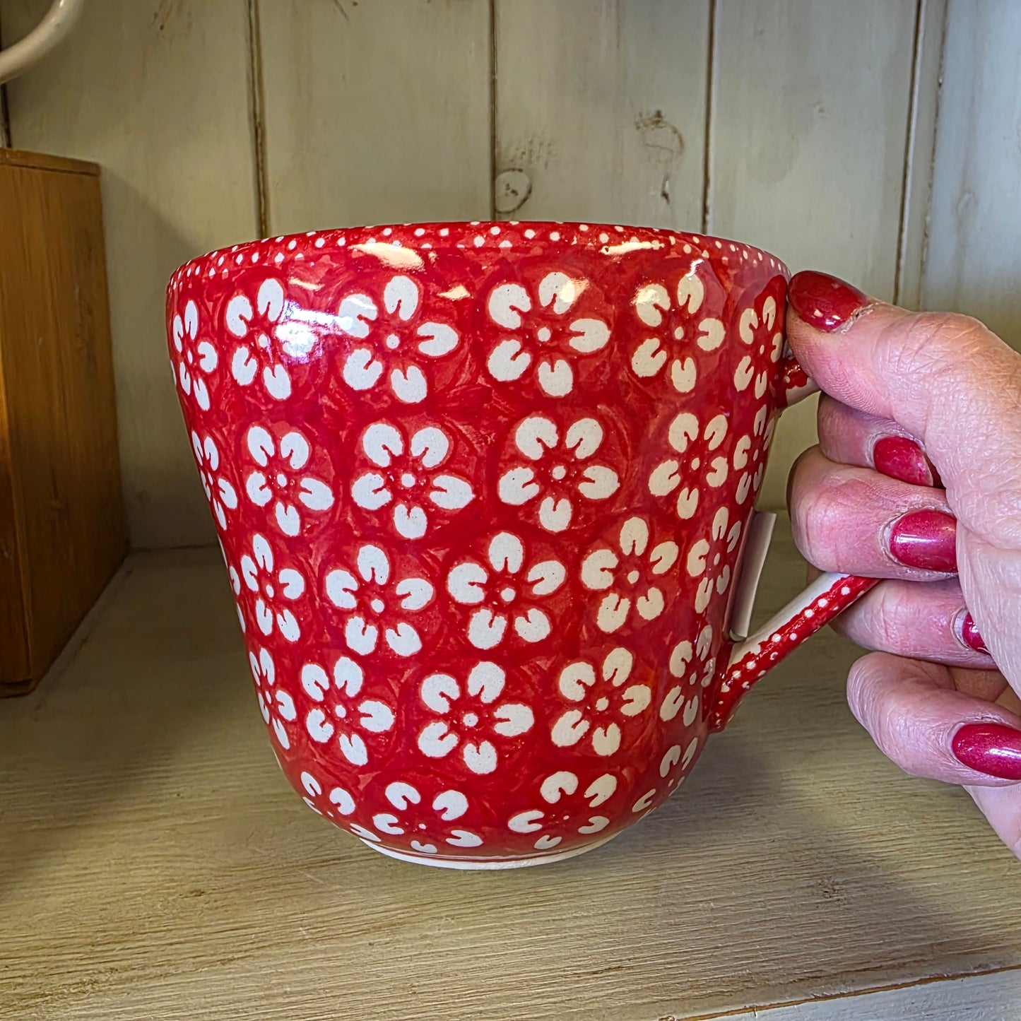 Mug XL ~ 24 oz Kasper cup ~ J8CZ Red Blossom