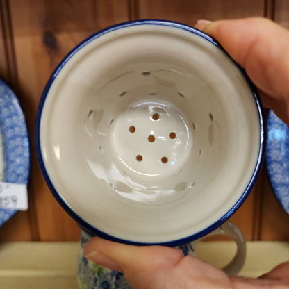 Mug w/Infuser and Saucer   12 oz.    2633X ~ Flower Works