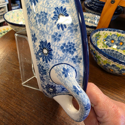 Baker   Round w/ Handles   10" 420-2999X  Blue Dragonfly pf0526