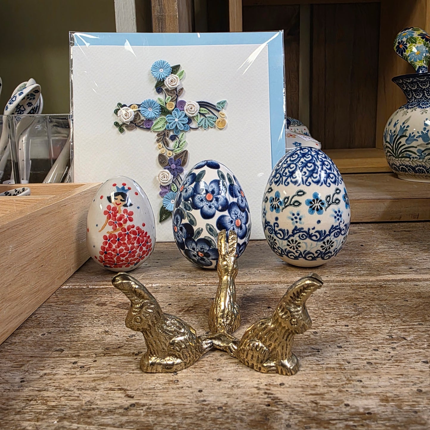 Stand for Egg / Brass Bunny
