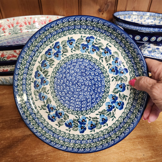 Plate ~ Rimmed ~ 9" 302-2273X Winter Viola
