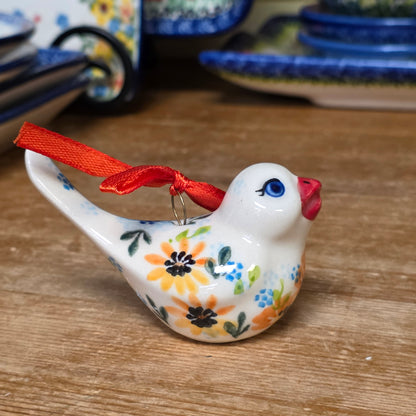 V416 ~ Bird Ornament  yellows  V416-VC393  Vena