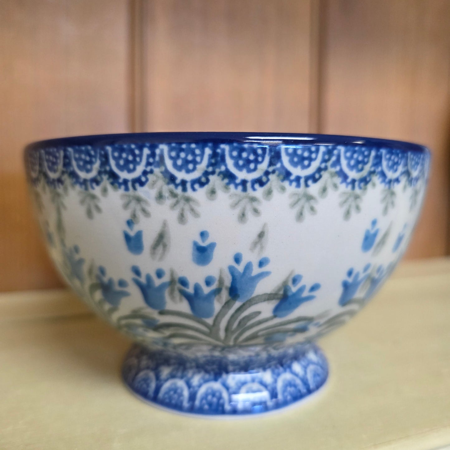Bowl w/Pedestal   5.25"W  206-1432X  Blue Bells pf0526