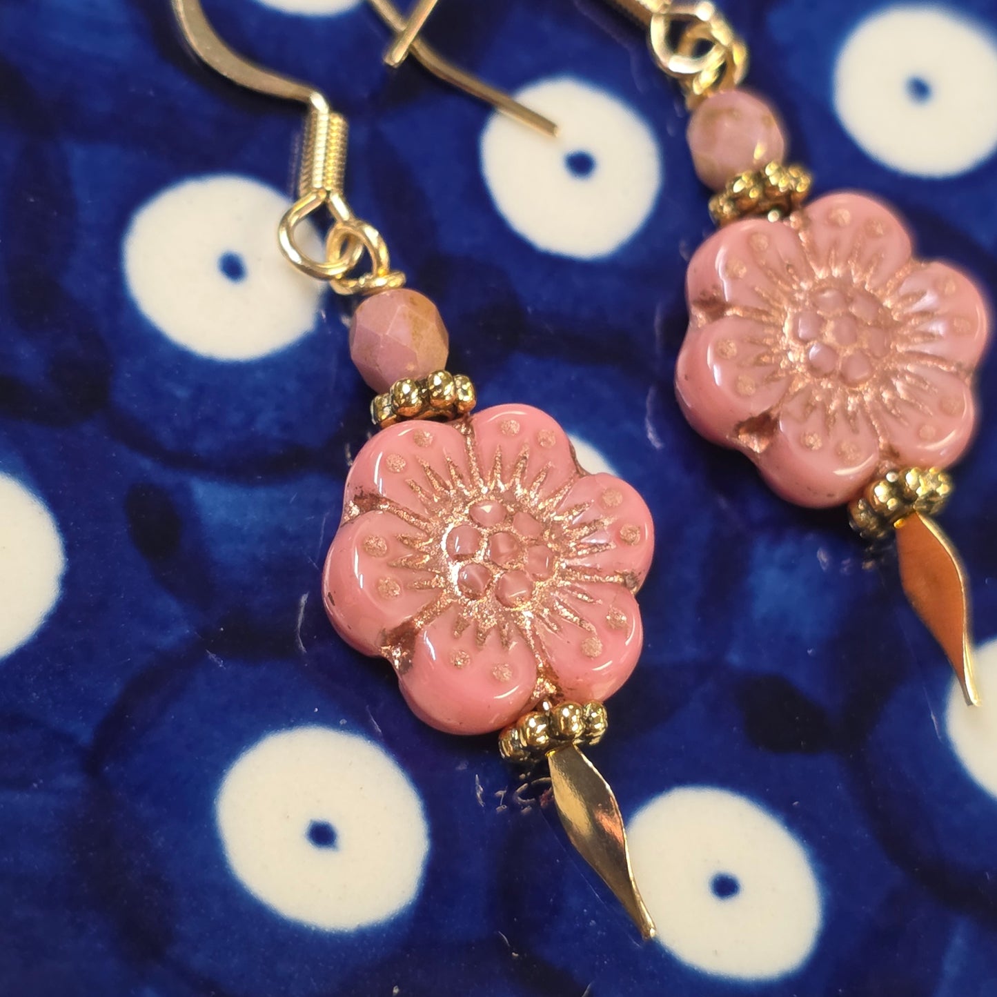 Jewelry ~ Flower Earrings Pinks