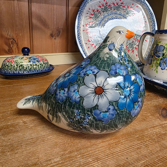 Figurine Dove 8" Grey / Blue 127-12