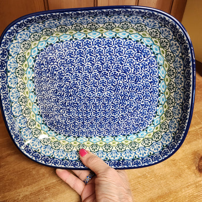 Baker ~ 9" x 10.25" medium serving dish 158-1859X Tranquil Tide