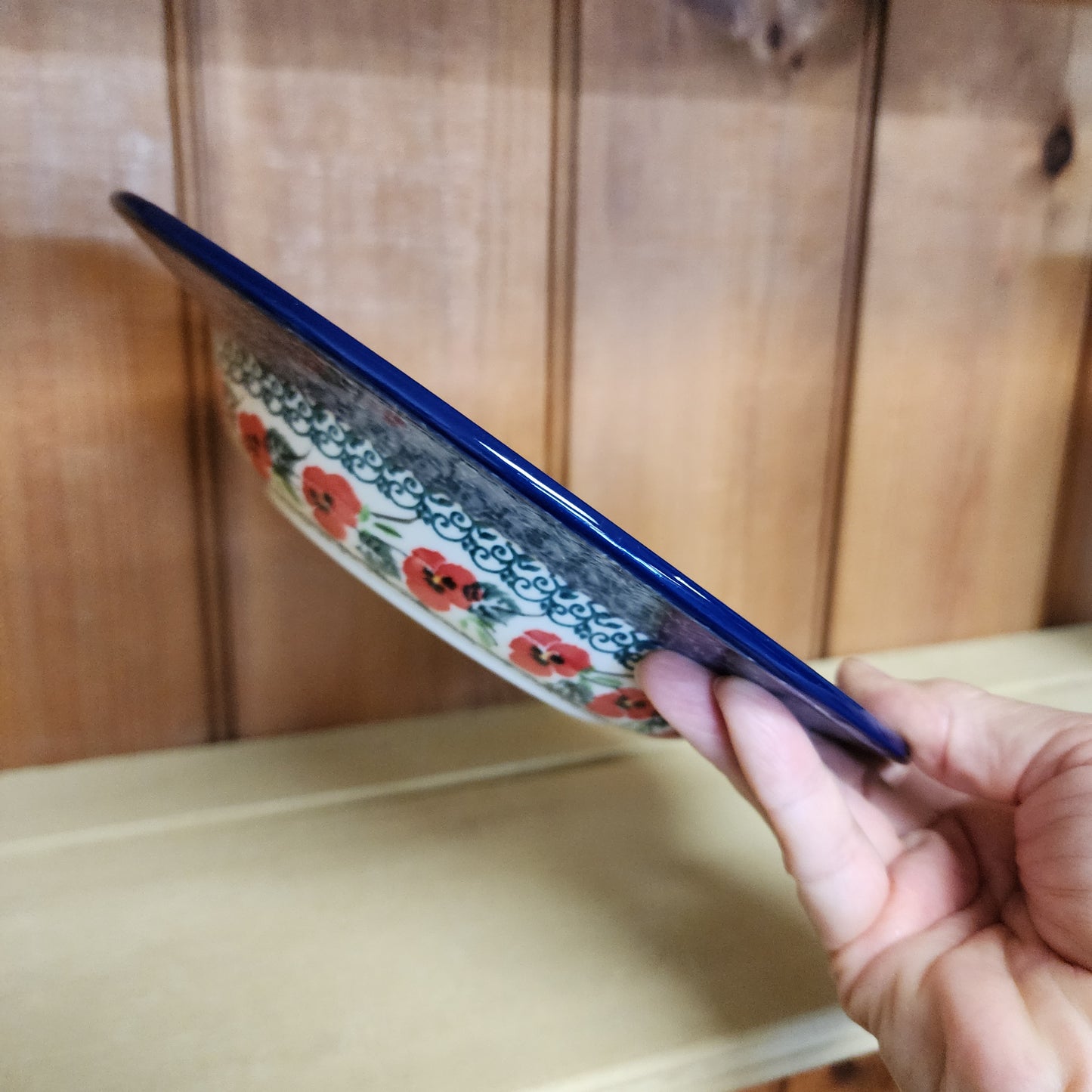 Bowl   Salad / Pasta   9"   2538X ~ Red Pansy