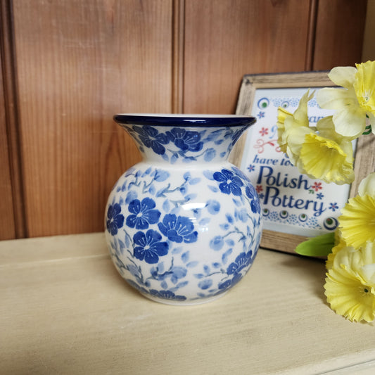 Vase ~ Bubble ~ 4.25" 048-3428X Timeless Blue PF0526