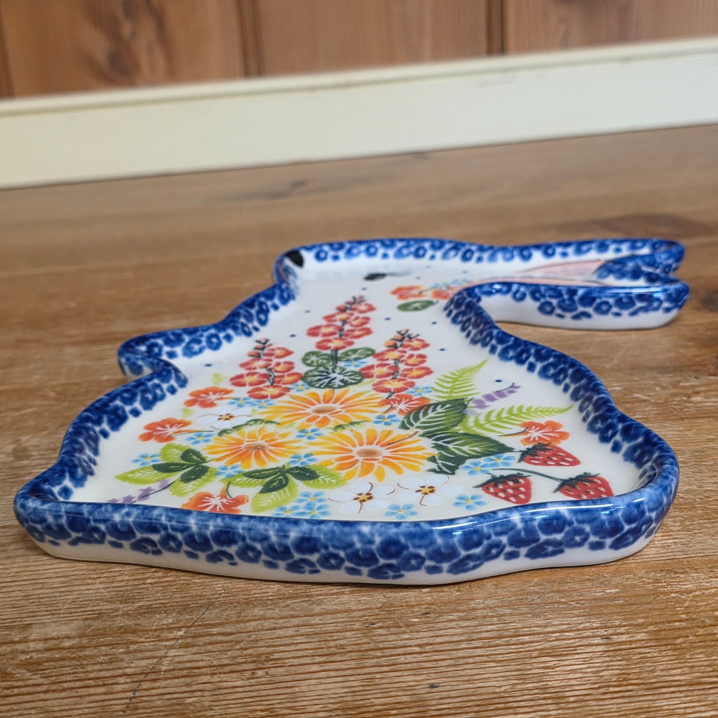 Bunny Plate #2  strawberries