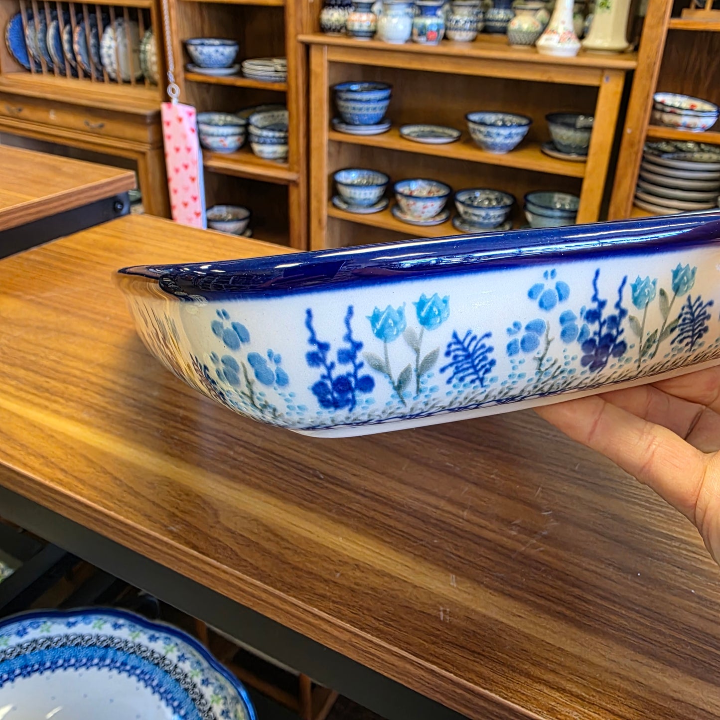 Divided Dish Rectangular    Large 394-2898X  Little Gems pf0526