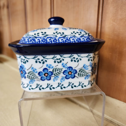 Covered Container   3.25"H x 3.5"W x 4.5"L    2272X ~ Parisian Posies