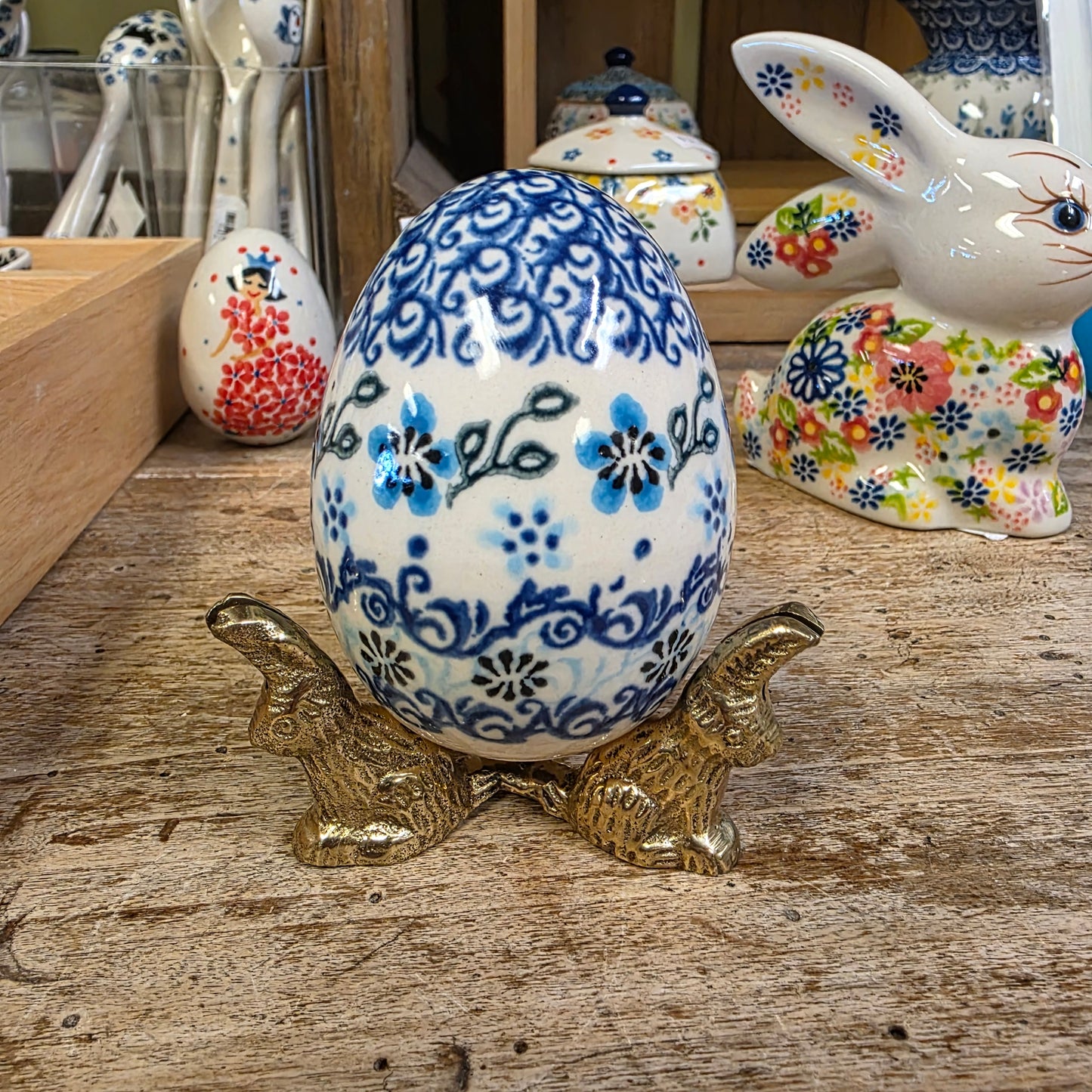 Stand for Egg / Brass Bunny
