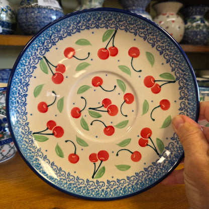 Berry Bowl w/ Saucer   8"W  470-2715X  Cherry Pie pf0526