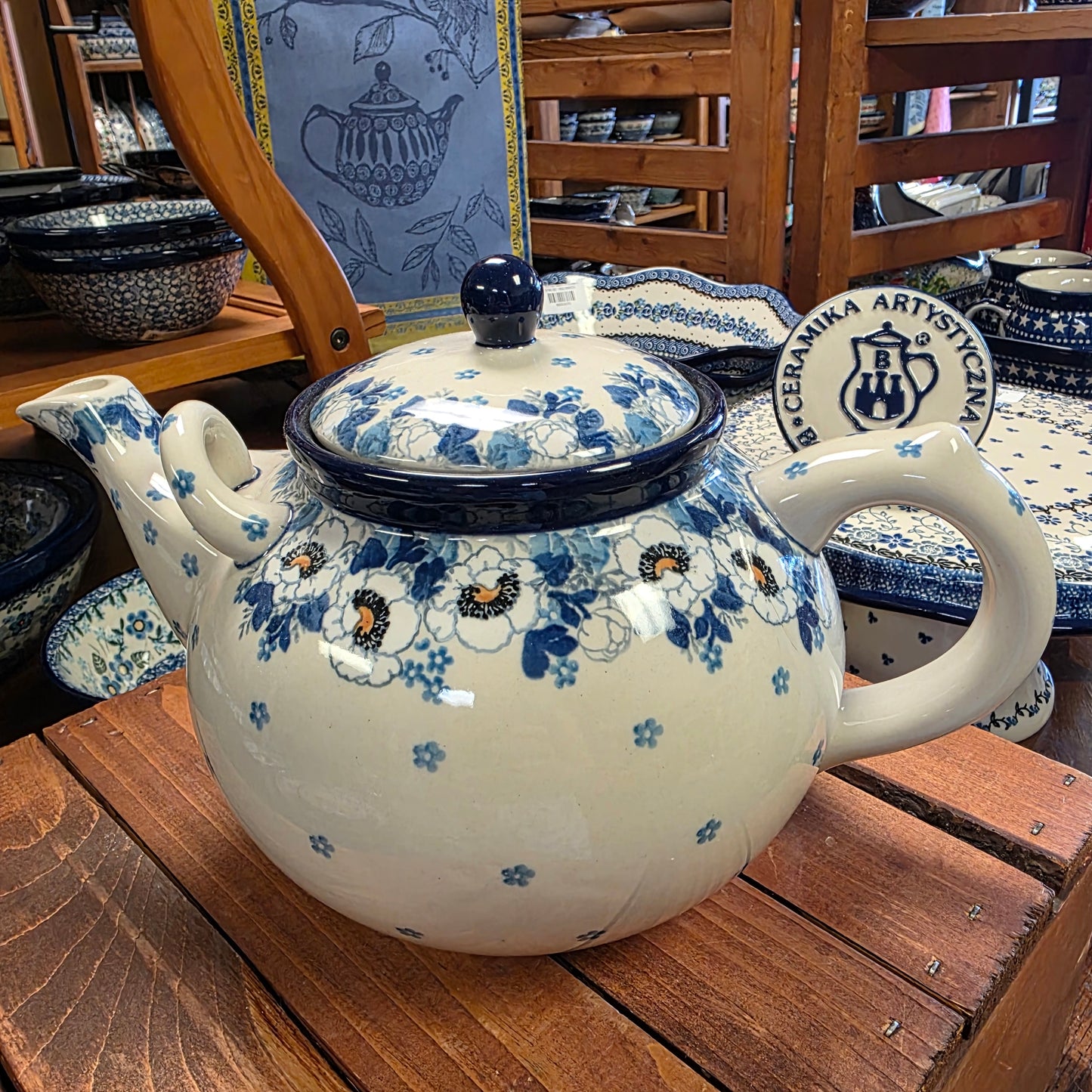 Teapot   1.75 Qt  444-2222X  Snow Poppy pf0526