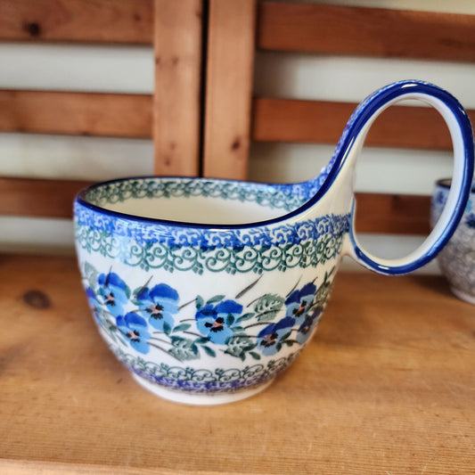 Bowl w/ Loop Handle ~ 16 oz 2273X ~ Winter Viola