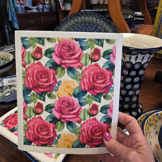 Dishcloth Roses  (Swedish Dishcloth)
