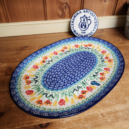 Oval Platter ~ Large 13" x 8.5"    G68-U5224  U3 pf0526