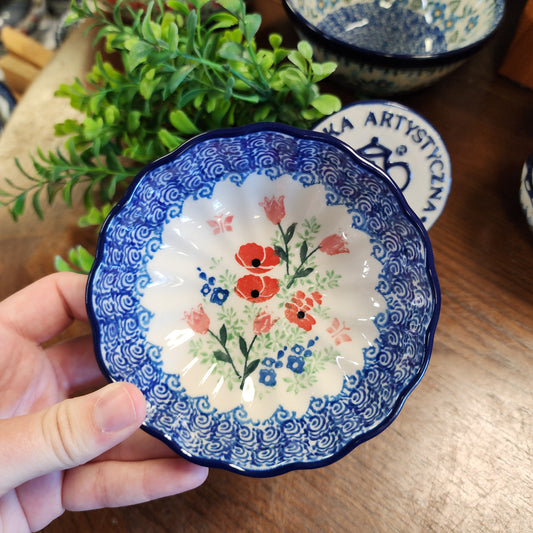 Bowl   Scalloped   4.5" 023-3220X  Whimsical Garden pf0526