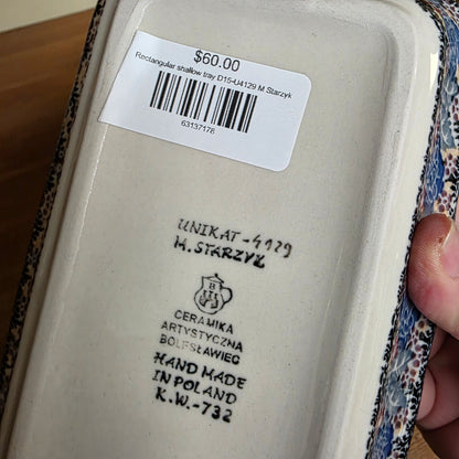 Rectangular shallow tray D15-U4129  ~ M. Starzyk