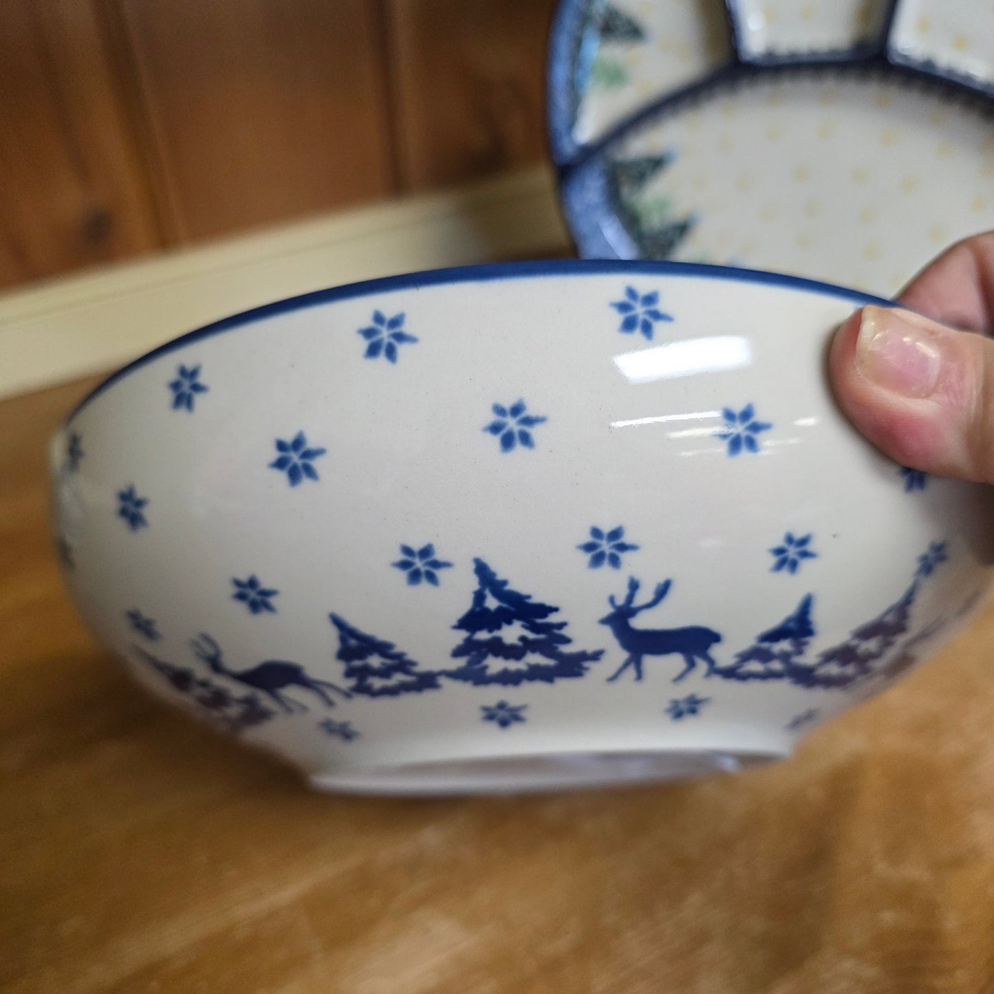 Bowl   Serving   9" B91-1931X  Snowy Pines pf0526