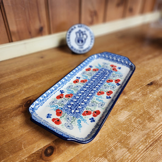 Tray   5.5" x 12"  410-2901X  Red Poppy Garden pf0526